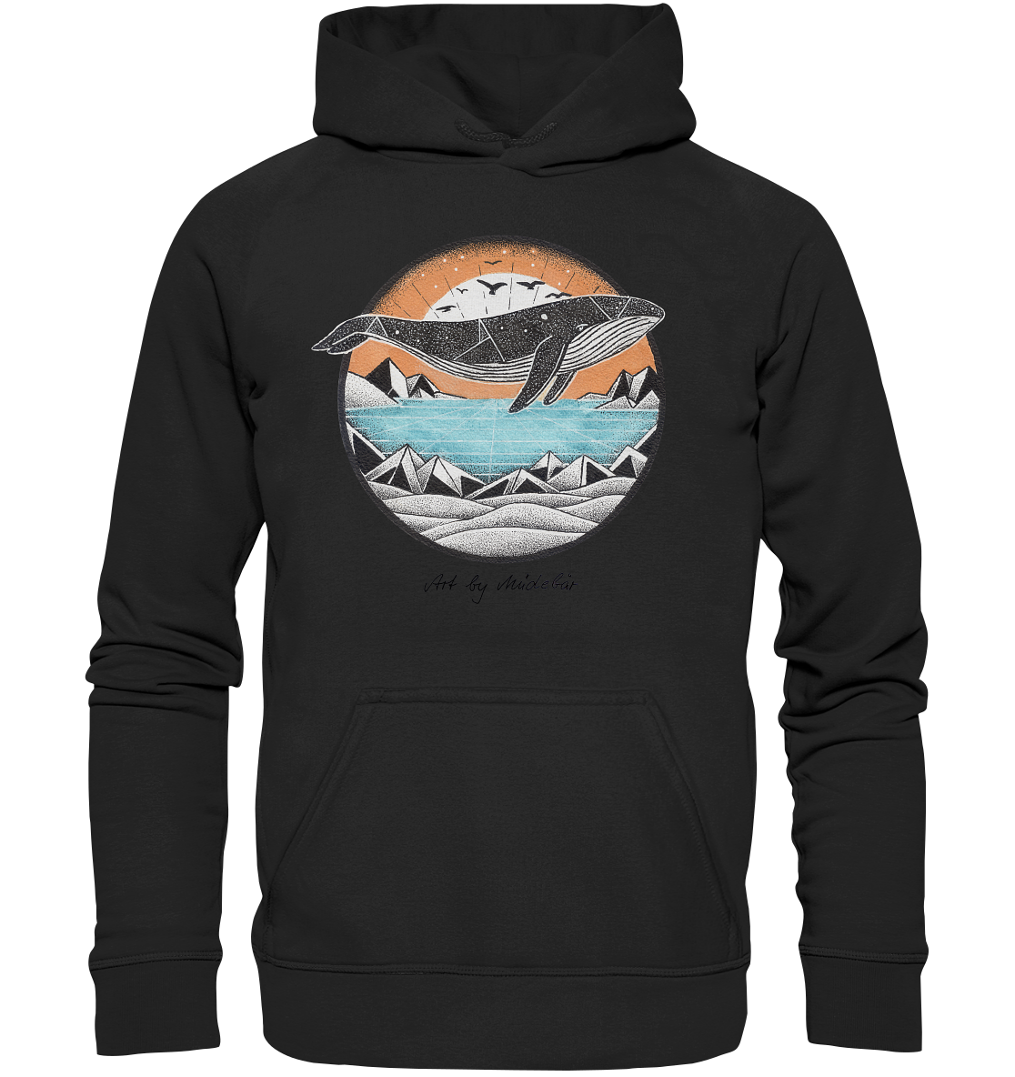 Art by Müdebär - Wal - Kids Premium Hoodie