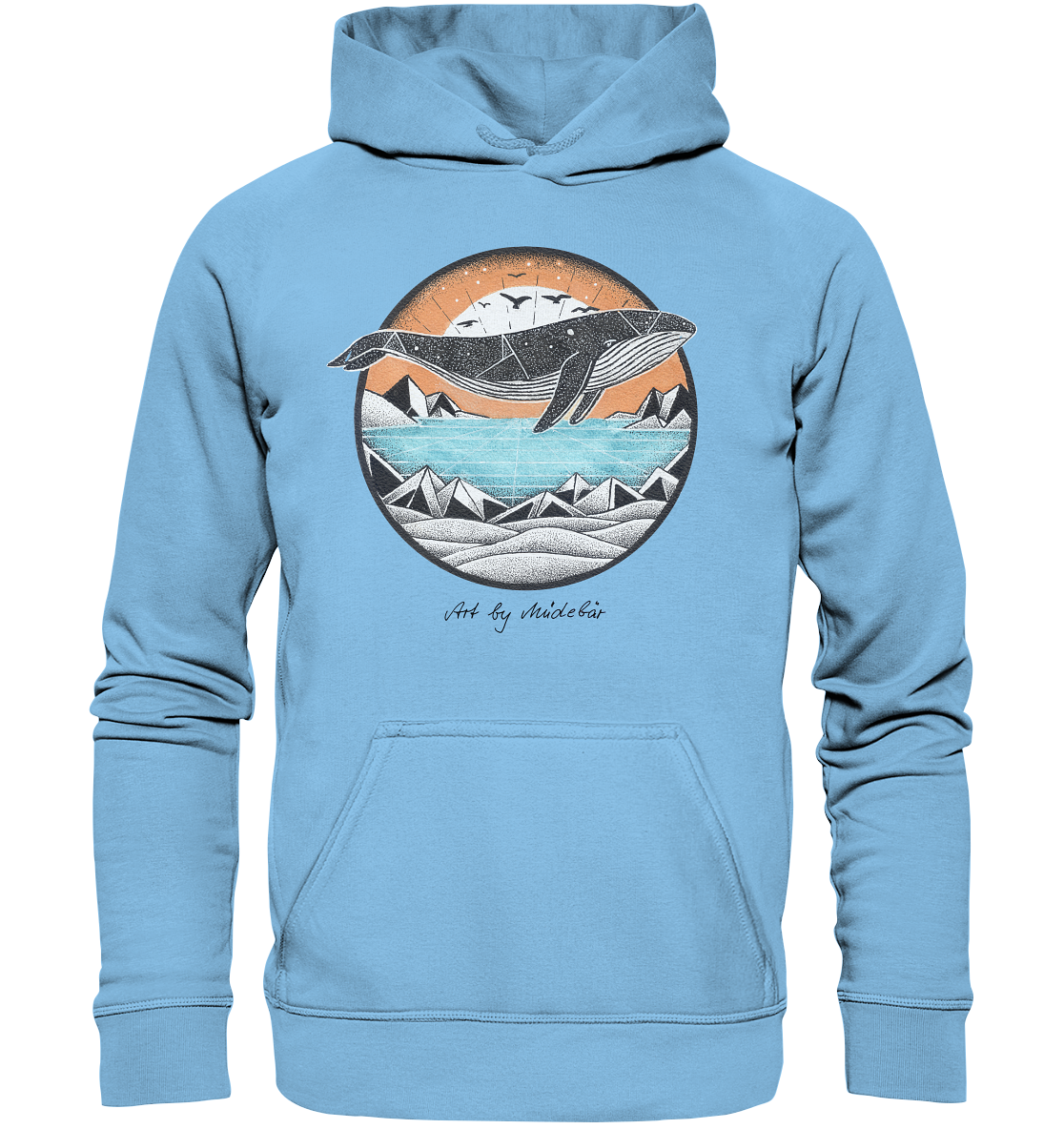 Art by Müdebär - Wal - Kids Premium Hoodie