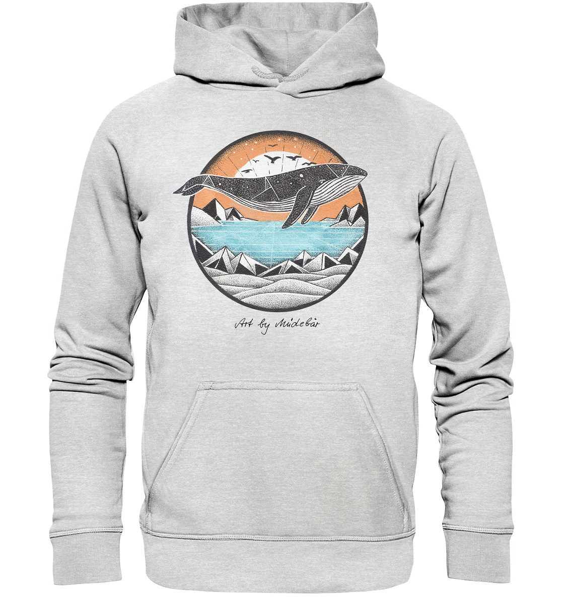 Art by Müdebär - Wal - Kids Premium Hoodie