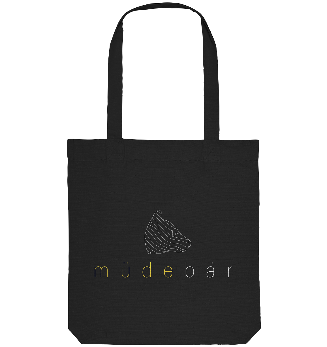 Müdebär Logo-Kollektion (helles Logo) - Organic Tote-Bag