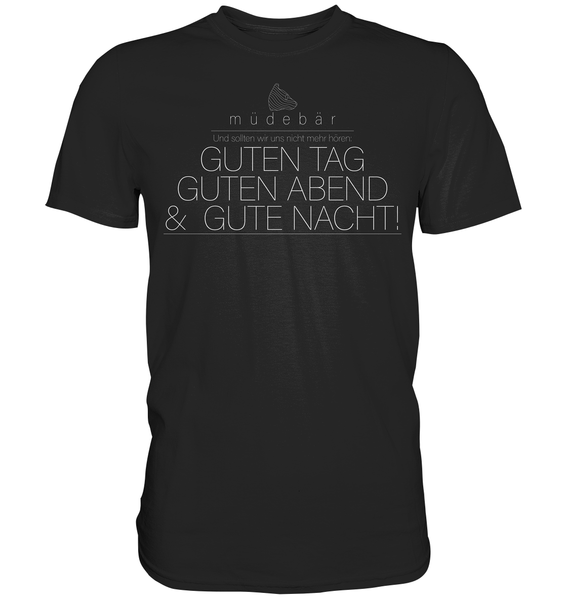 Guten Tag - helles Logo - Premium Shirt