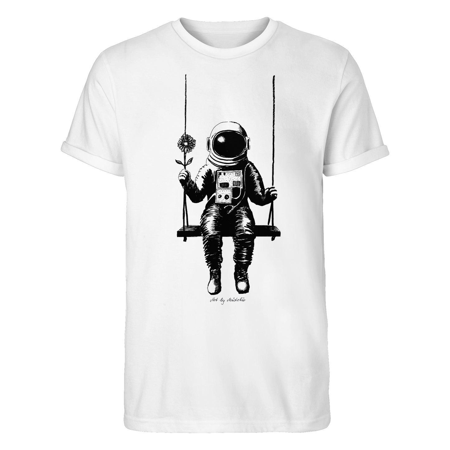 Art by Müdebär - Astronaut - Roll-Up T-Shirt