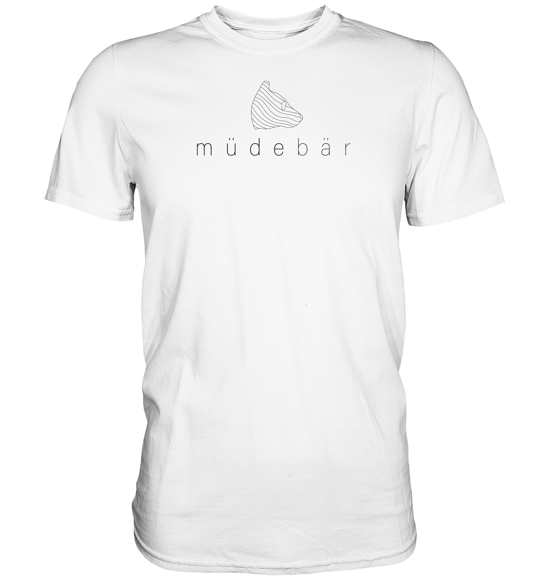 Müdebär Logo-Kollektion (helles Logo) - Premium Shirt