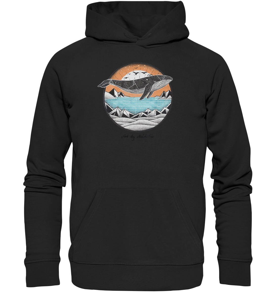 Art by Müdebär - Wal - Premium Unisex Hoodie