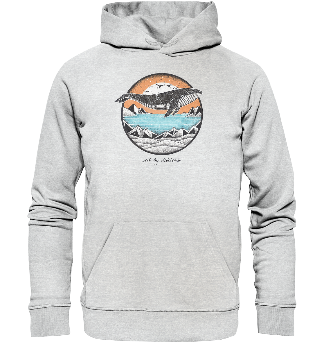 Art by Müdebär - Wal - Premium Unisex Hoodie