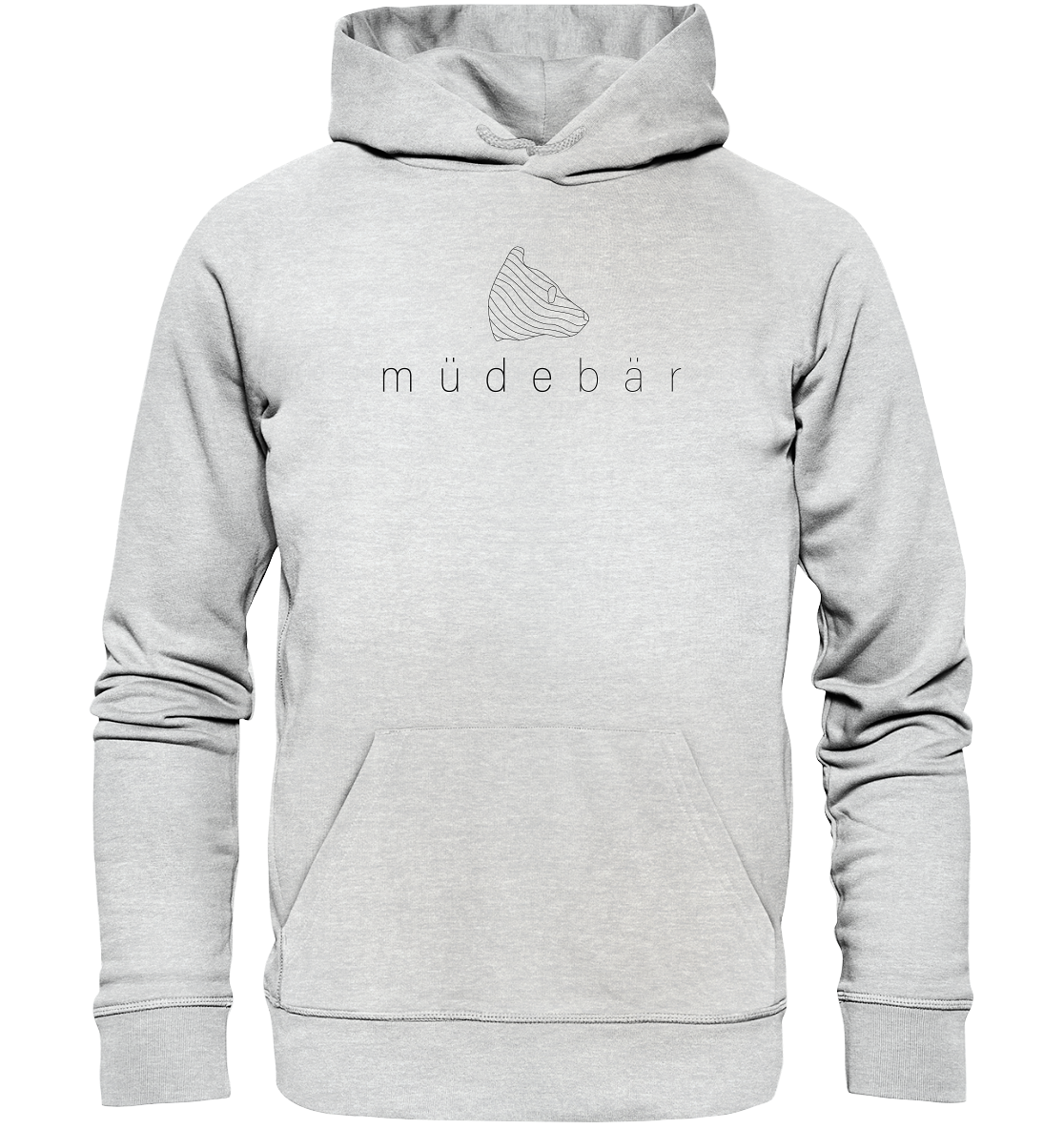 Müdebär Logo-Kollektion (helles Logo) - Premium Unisex Hoodie